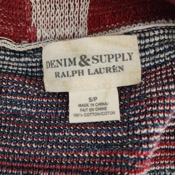 Ralph Lauren Denim & Supply American Flag USA Cardigan Sweater S EUC - Picture 4 of 4